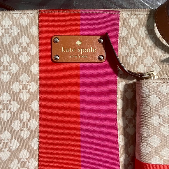 Kate Spade Beige and Red Crossbody Bag wallet bundle - Picture 2 of 10